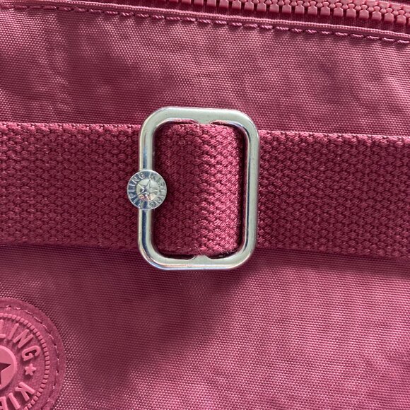 NWT Kipling Alenya Nylon Adjustable Crossbody Strap Zip Pocket Monkey Keychain - Picture 14 of 16